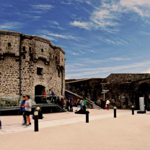 Athlone Castle, located beside the River Shannon
