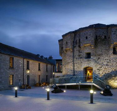 Athlone Castle interior at evening time